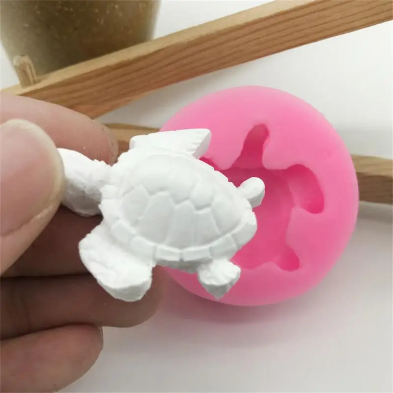 1~10PCS Baking Silicone Practical Health Durable Non-toxic Kitchen Lovely Portable Security Home Furnishing Mold Cake Turtle