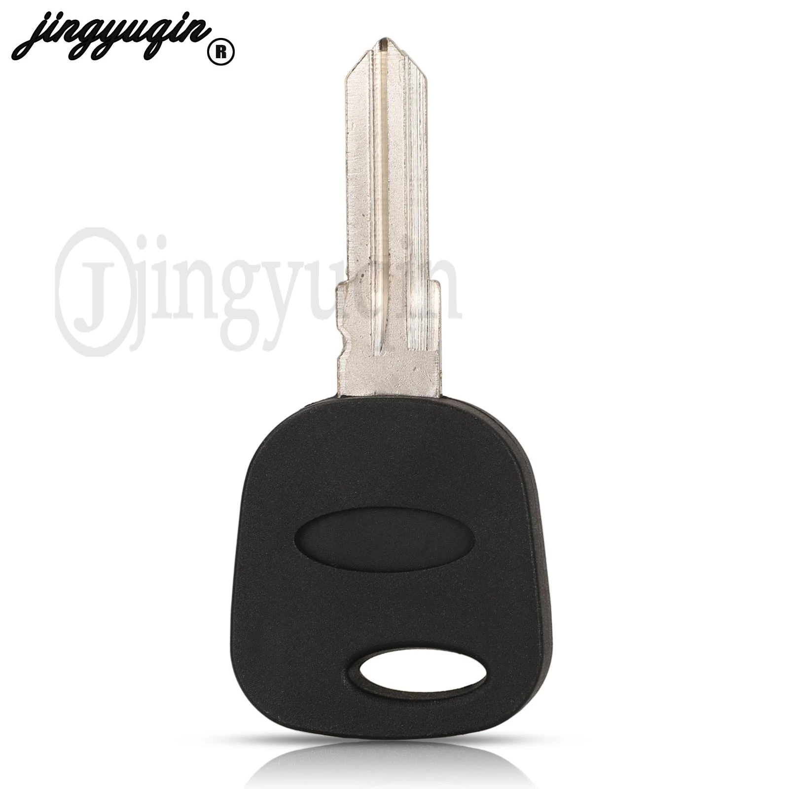 jingyuqin 10p for Ford Escape Kuga Maverick Focus Mondeo F150 Mustang Key Case Fob with Chip Hole Transponder Car Key Shell