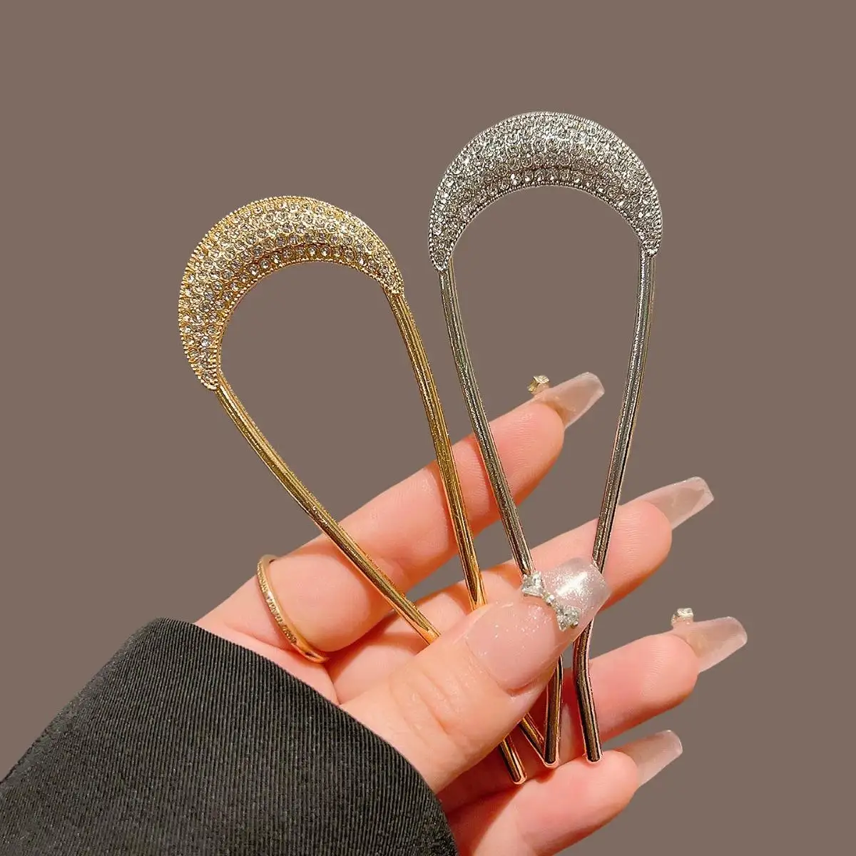 2colors New Elegant U Shaped Hairpins Clips For Women Elegant Forks Vintage Styling Hairpins Hair Styling Tools Gifts