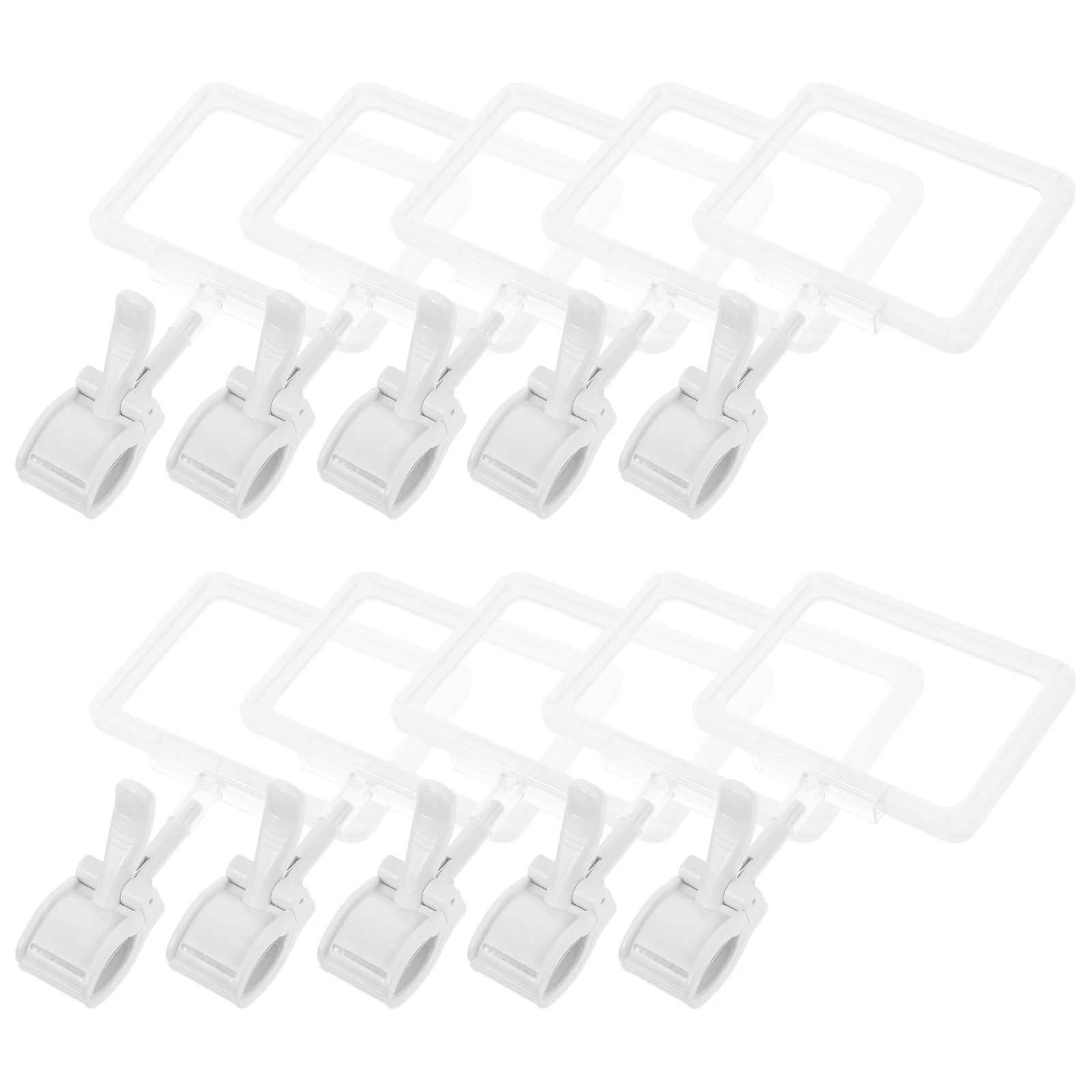 

15 set 15 Set Double Sided Price Tag Retail Label Head Display Clips PVC Office Sign Holder Rotating Supermarket Clothing Store