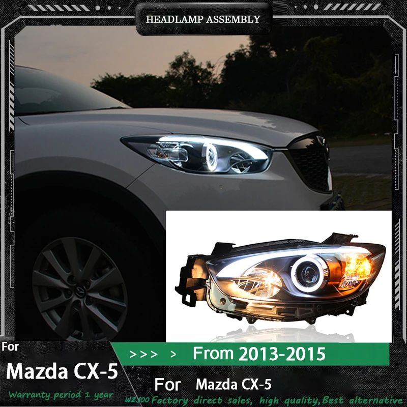 Headlight Styling FOR Mazda CX-5 CX5 2013-2016 Front Projector Lens DRL Head Lamp LED Bulb Car Stuff Auto Tools Mobile Accessory