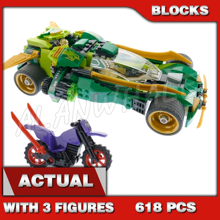 618PCS  Night crawler Stone Booster Bike 10803 Building Blocks Children Toys Bricks Compatible with Model