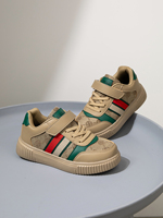 New Low-Top Flats Sneakers for Boys and Girls - with Velcro Closed Buckles, Easy to Put on and Take Off, Set-Wearing Shoes - Suitable for All Children to Learn Outdoors and Play, Easy to Clean Children's Shoes