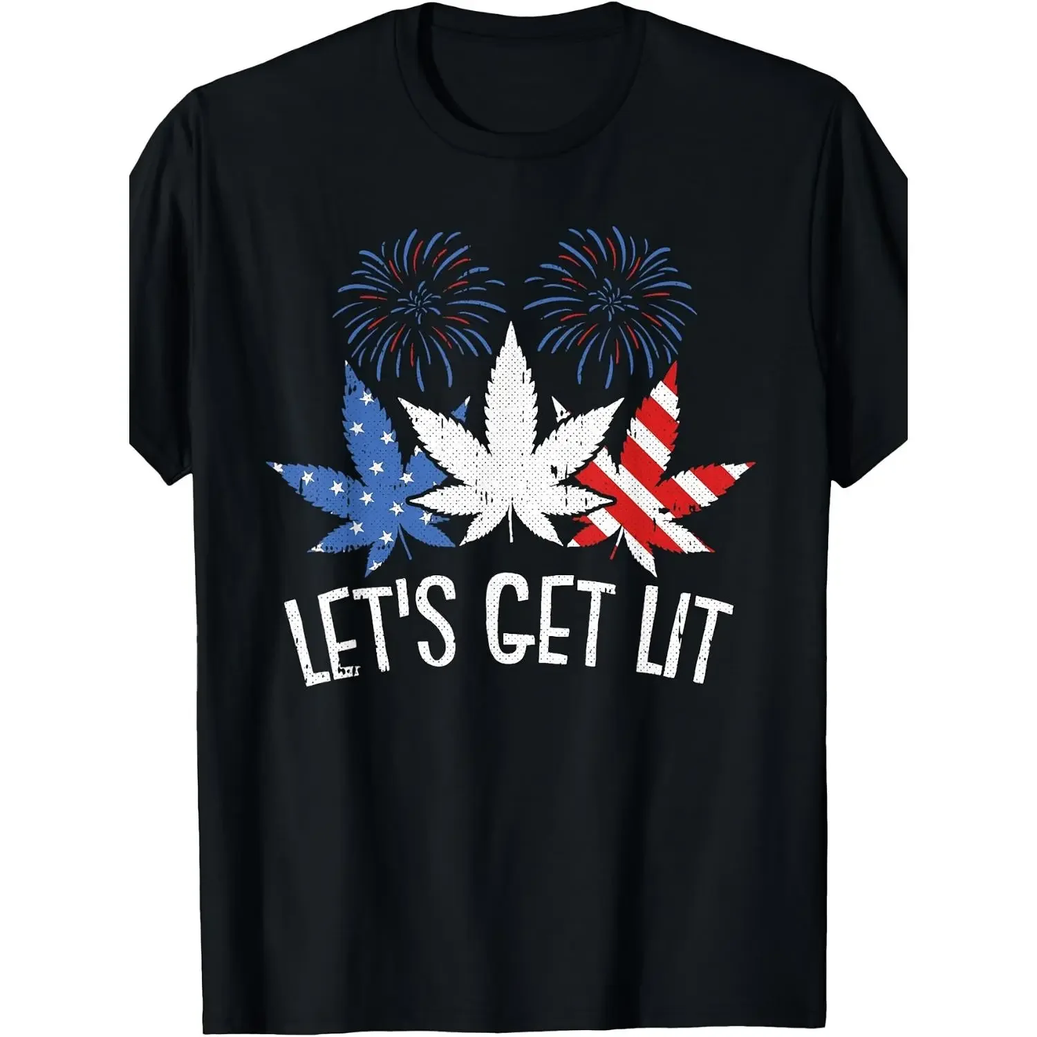 Celebrate Independence Day with a Star-Spangled Stoner T-shirt Great for Fourth of July Festivities