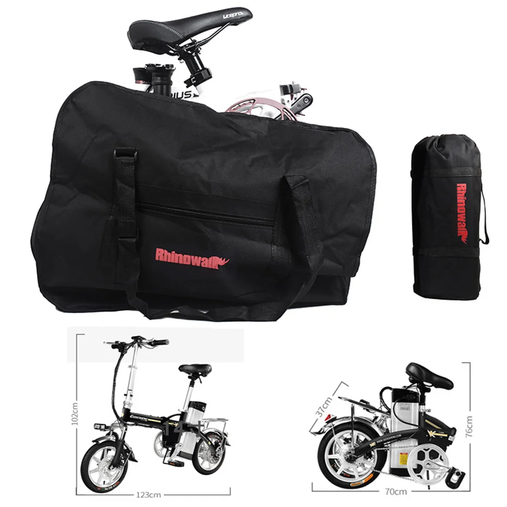 Bolsa plegable para bicicleta, bolsa de transporte para vehículo de carga de 20 pulgadas, negra, ligera, impermeable, Ideal, transferencia de bicicleta de viaje para ciclismo