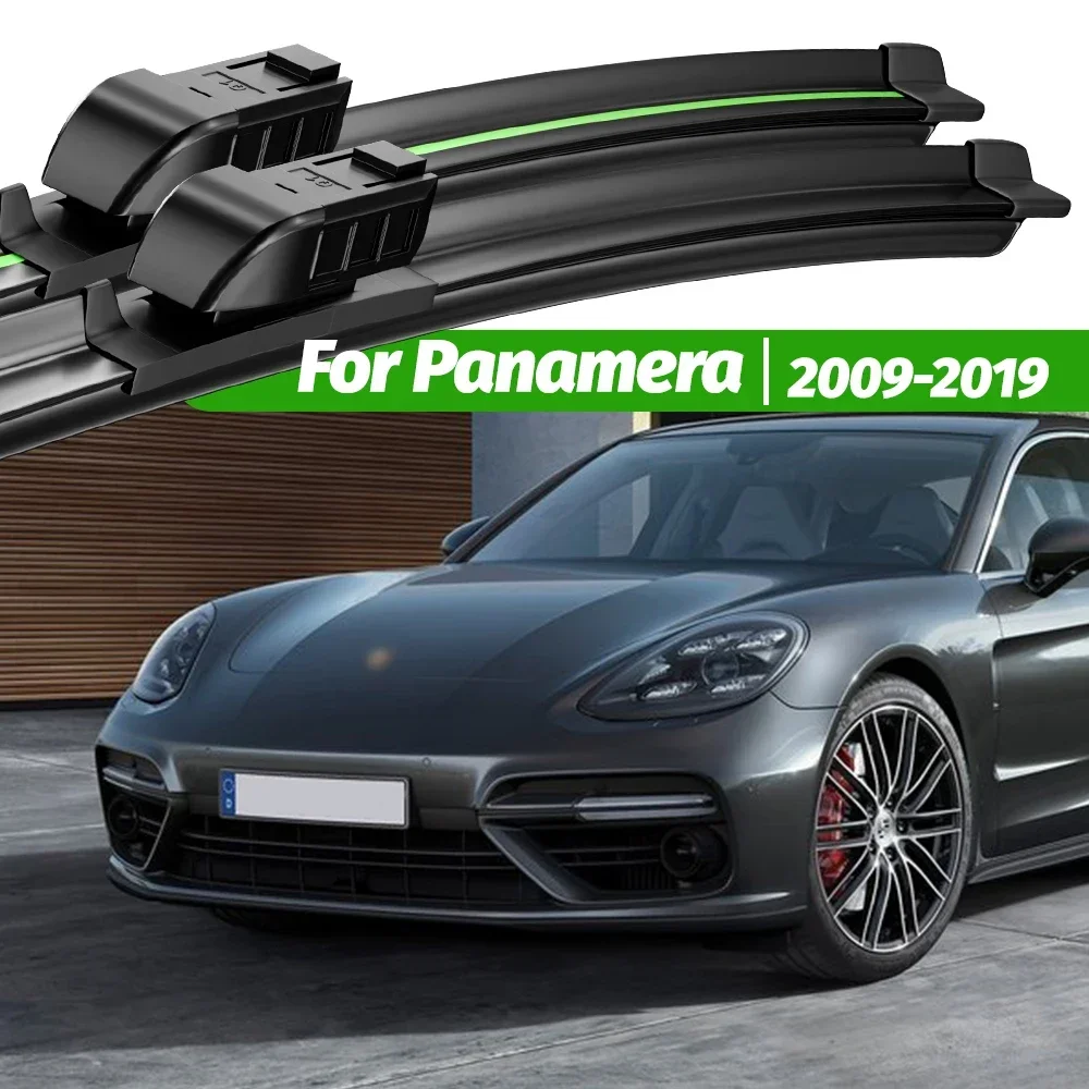 

For Porsche Panamera 970 971 2009-2019 2pcs Front Windshield Wiper Blades 2010 2012 2013 2016 2017 Windscreen Window Accessories