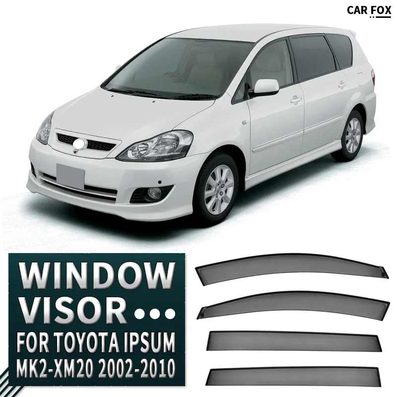 

For Toyota Ipsum XM20 2002-2010 Plastic Window Visor Vent Shades Sun Rain Deflector Guard For Toyota Ipsum XM20 2002-2010