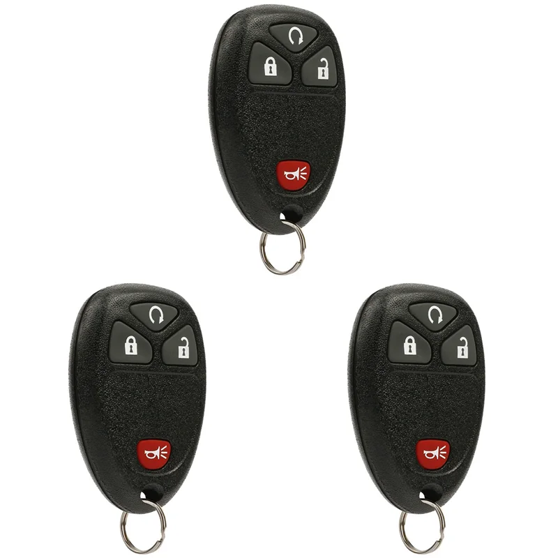 A60E-3X Key Fob Keyless Entry Remote For Chevy Silverado Traverse Equinox Avalanche/GMC Sierra 2007-2016, 15913421 OUC60270