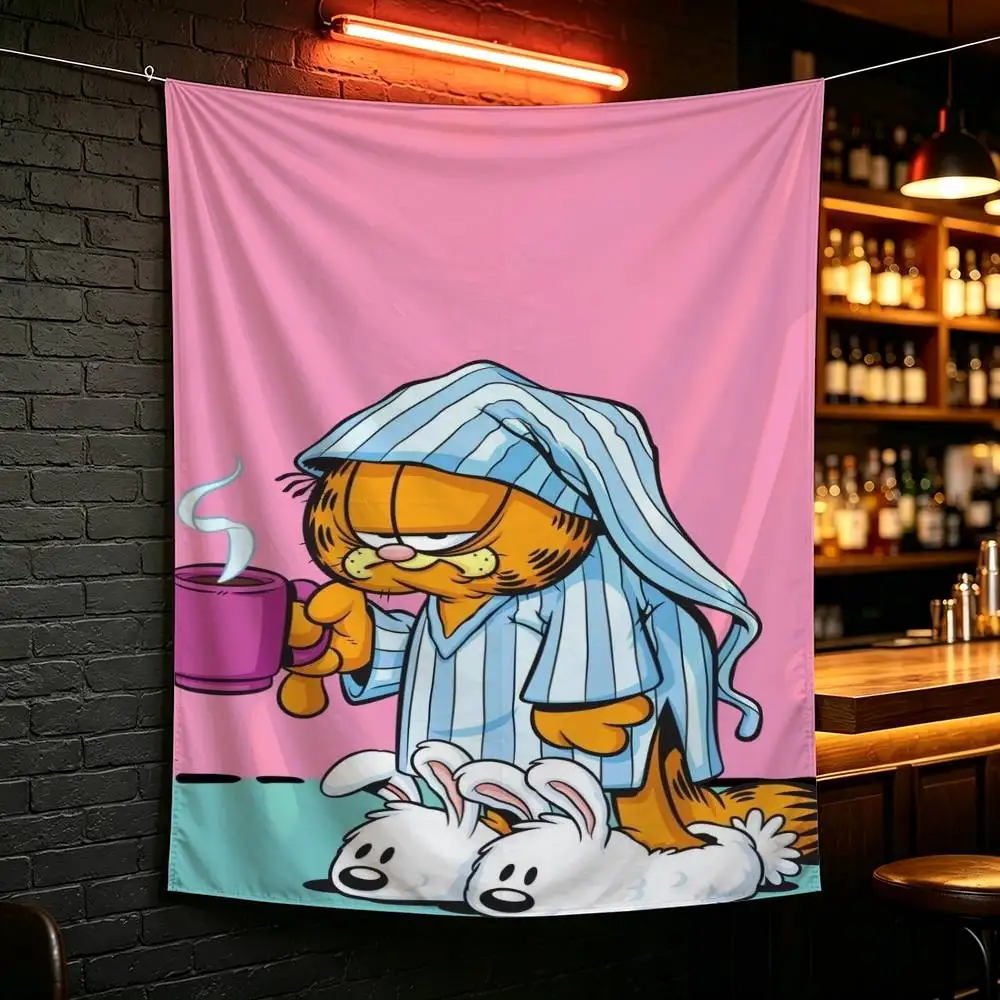 C-Cute G-Garfields flag For Camping Party Picnic Studio Booth Background Wall Interior Decoration Banner