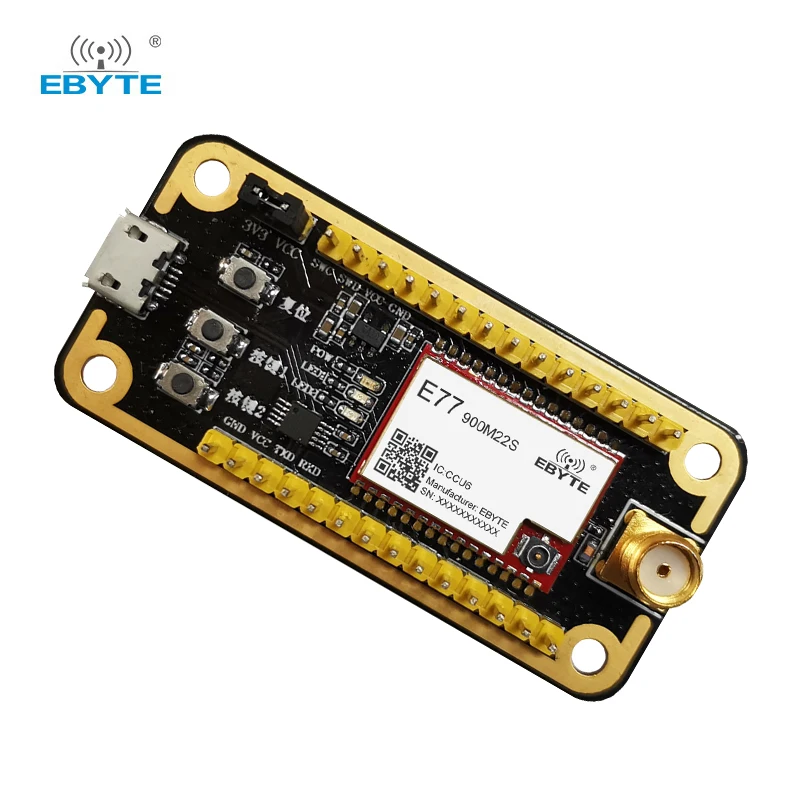 Placa de prueba de desarrollo STM32 EBYTE E77-400/900MBL-01 E77-400/900M22S presoldado interfaz USB módulo LoRa con antena