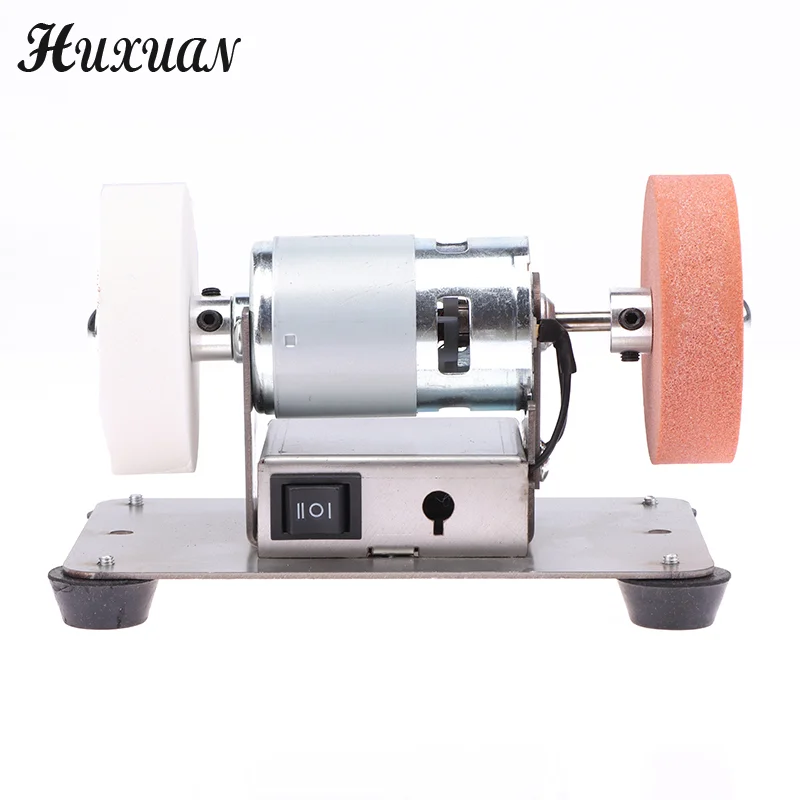 

100W Double Grinder Machine Artifact Table Grinder Motor Micro Coarse And Fine Polishing Electric Grinding Wheel Grindig Stone