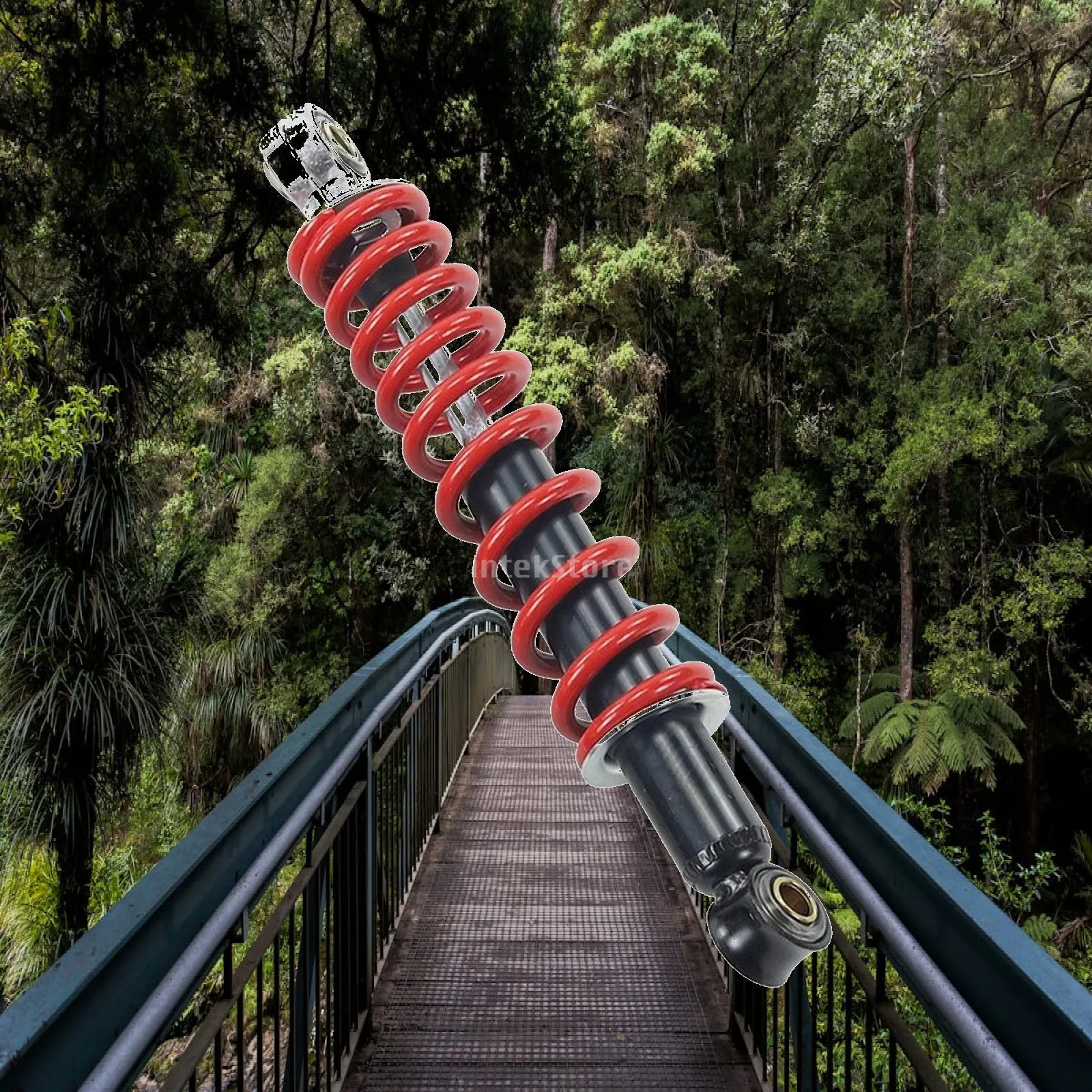 Coil-over Shock Absorber Vibration Dampening Damper with Helical Spring Shock Absorption System Heavy-Duty Heavy-Duty for Riders