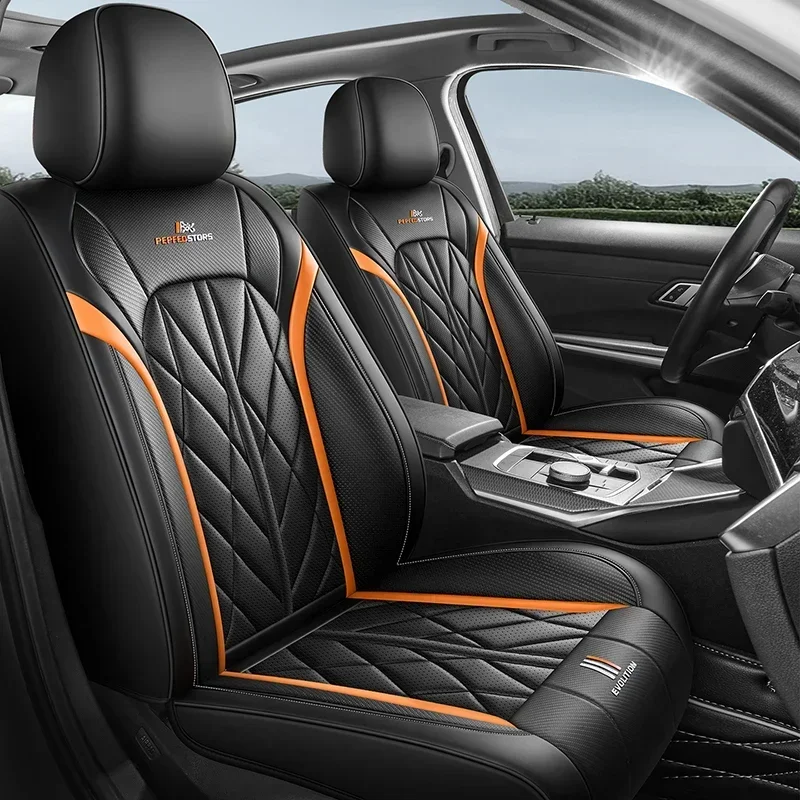 5 Seat PU Car Seat Covers for HONDA Shuttle Crosstour URV Inspire XRV HRV Pilot Element Insight Prelude Car Accessories