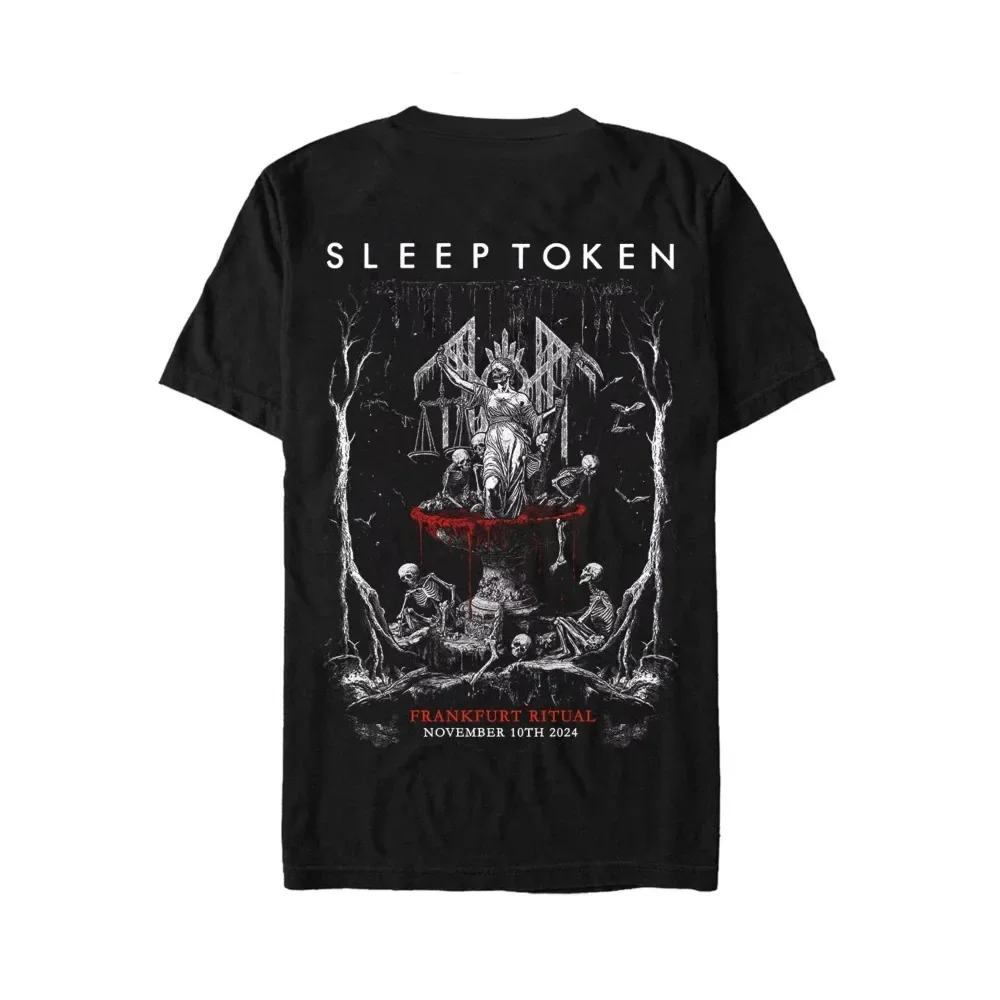 

Sleep Token Metal Band Cotton T-shirt Unisex Men's Women Fans Essentials Short Sleeve Tops Fashion Brand Summer Casual Daily Tee