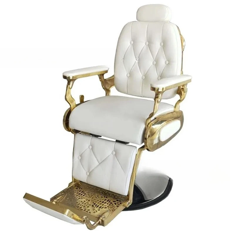 

High-end men's retro oil head hair salon chair barber shop special hair salon hair lift down shave