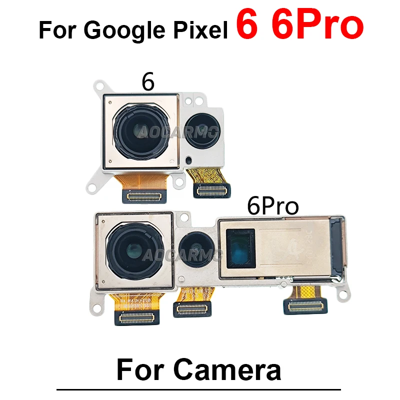 Facing Front Camera For Google Pixel 6 Pro 5 4 3 XL 4xl 4A 4G 5G 6Pro Rear Back Main Camera Flex Cable Replacement Parts