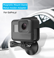 Magnetic Mount Stand Metal Holder Adapter for GoPro Hero 10 9 8 7 6 5 4 Yi 4k SJCAM sj4000 EKEN H9 Action Camera Accessories