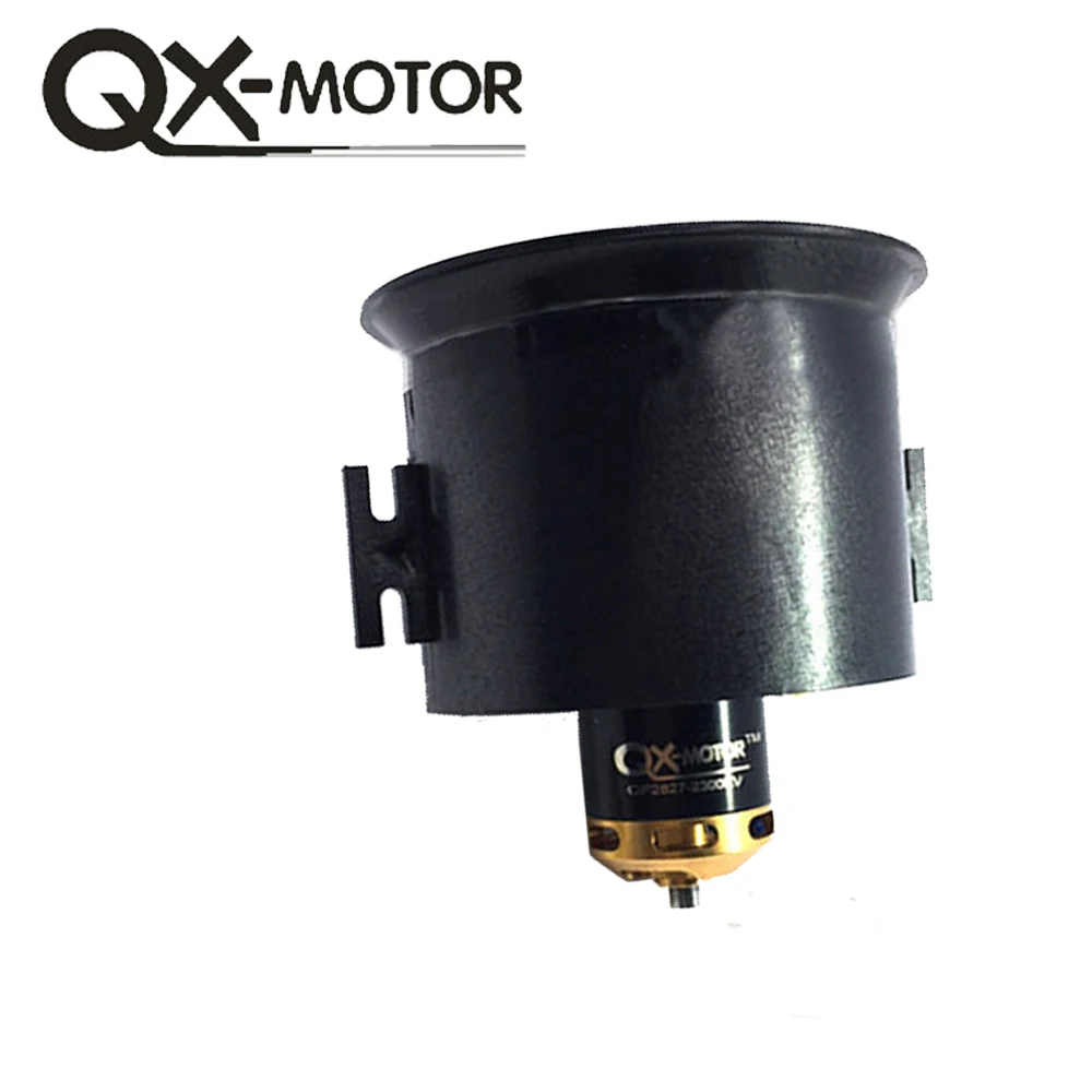 Qx-motor 70mm 6 ostrzy wentylator kanałowy EDF z 2827 KV2300 KV3500 KV3800 bezszczotkowy silnik do samolotów RC