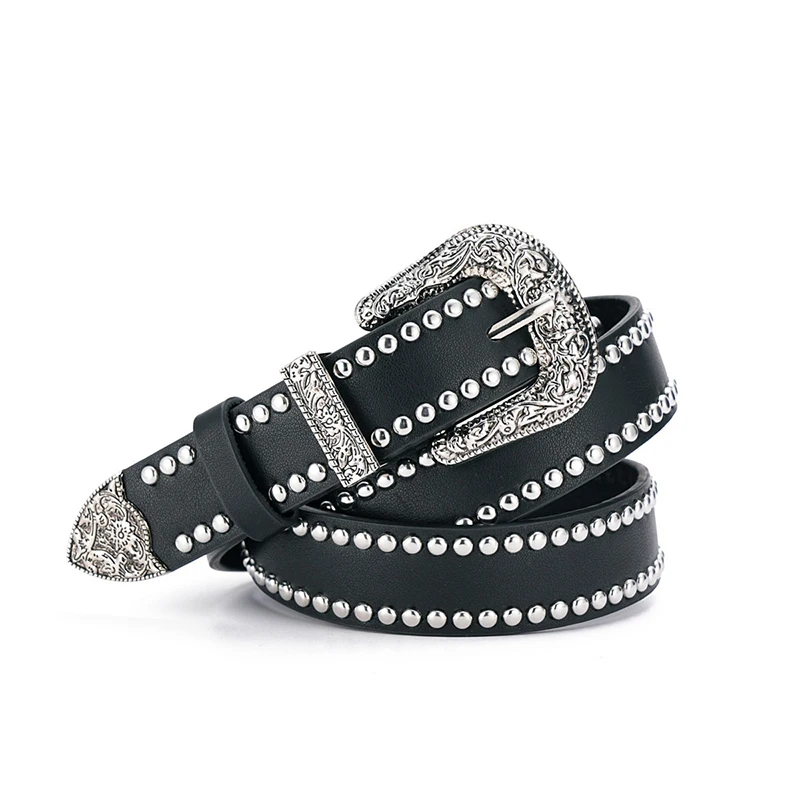 1PC Fashion Bronze Bullet Riem Metalen Riem Mannen En Vrouwen Punk Hardware Jeans Riem Y2K Riem Designer Riem vrouwen riem