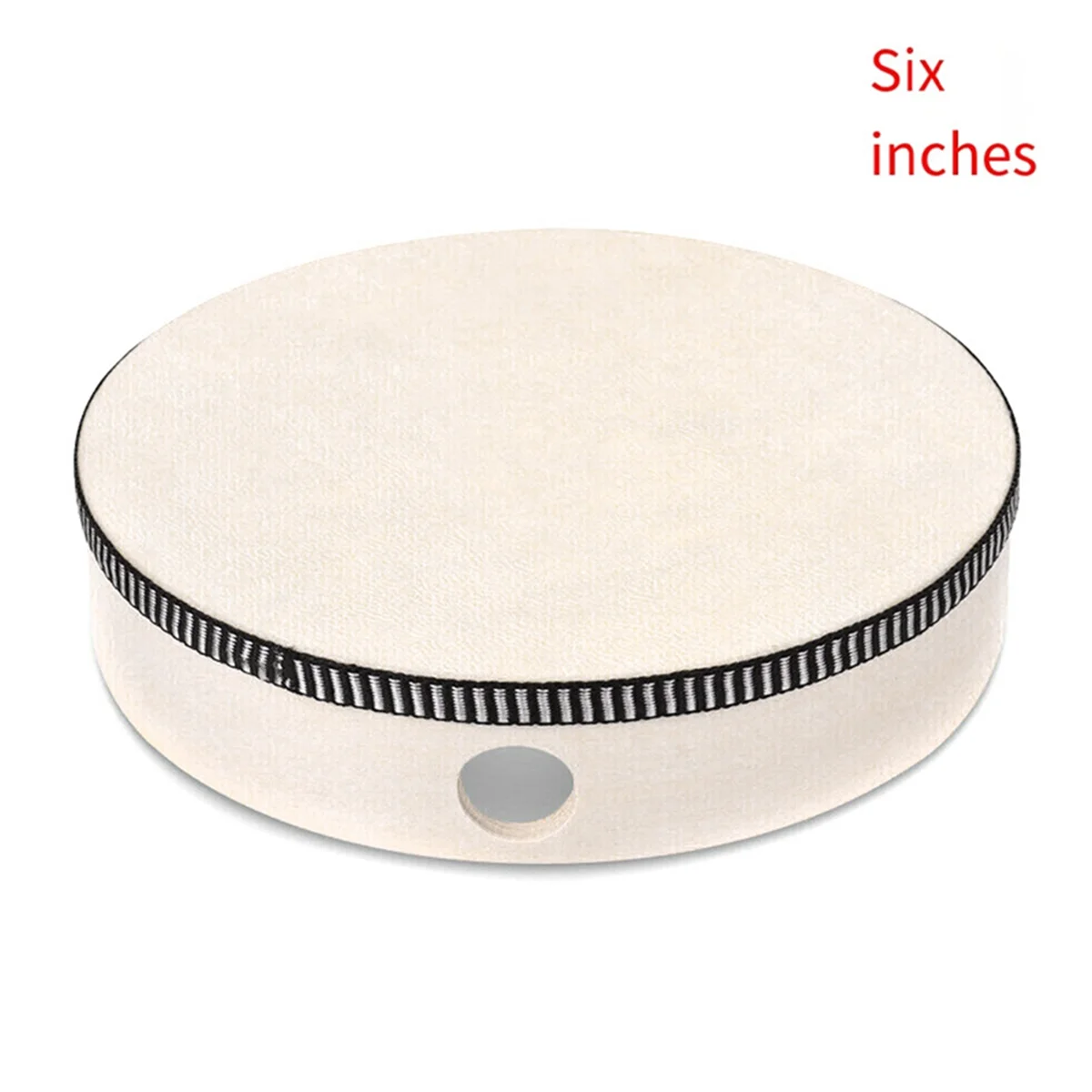 A71P Drum Tangan Kayu Mainan Perkusi Anak Drum Bingkai Kayu untuk Permainan Musik Anak-anak Alat Musik Portabel Nyaman, 6 Inci