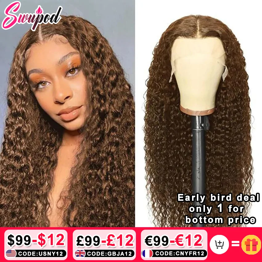 360 Full Highlight Deep Wave Frontal Wig 13x4 13x6 Hd Lace Brown Lace Front Human Hair WigsGlueless Wig Human Hair Ready To Wear