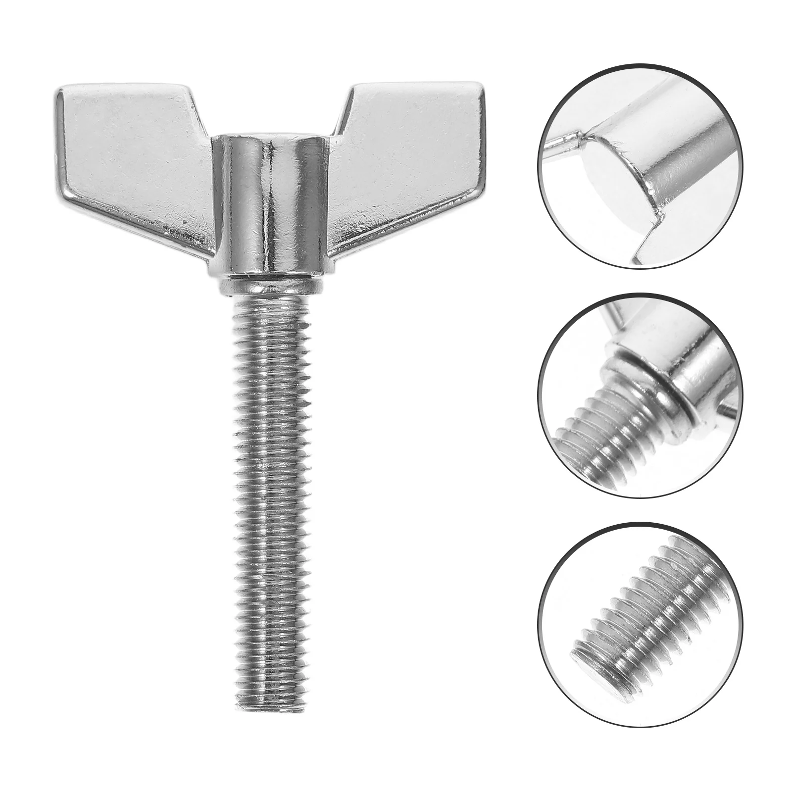 

Replacement Drum Nuts Metal Wing Screws for Cymbal Stand Secure Clamp Drum Set Accessory Height Adjustment Tool Part