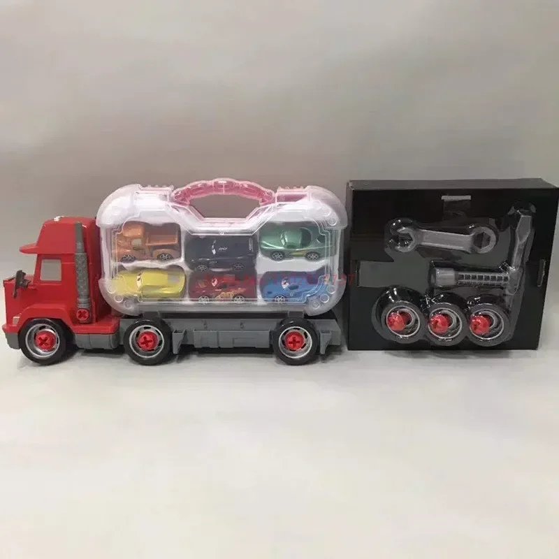 Disney Pixar Cars Set Lightning Mcqueen Figures Jackson Storm Mack Uncle Truck Pull-Back Cars Model Doll Children Toy For Gift