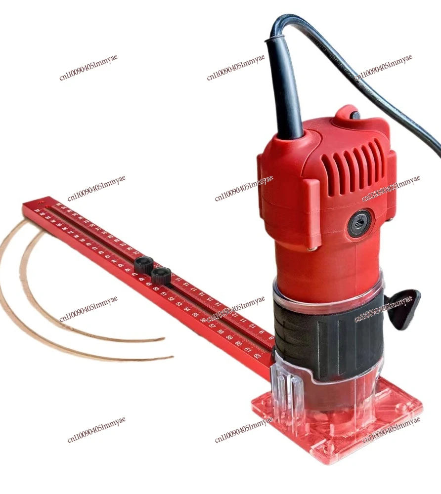

Aluminum Alloy Woodworking Auxiliary Circular Hole Opener Round Hole Milling Radius Adjustable Slotting Support Positioning Tool