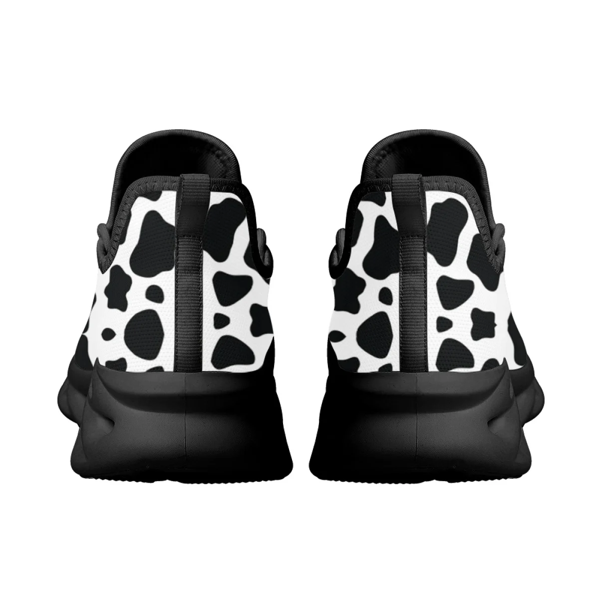 INSTANTARTS Outdoor Mesh Sneakers Milk Cow Leather Design Causal Running Shoes Shockproof Light Walking Footwear Classic Tennis