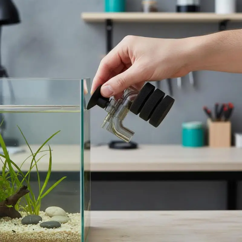 Mini-Aquarium-Schwammfilter, biochemischer Wasserreiniger, Sauerstoffverstärkungssystem für kleine Fischbecken zu Hause
