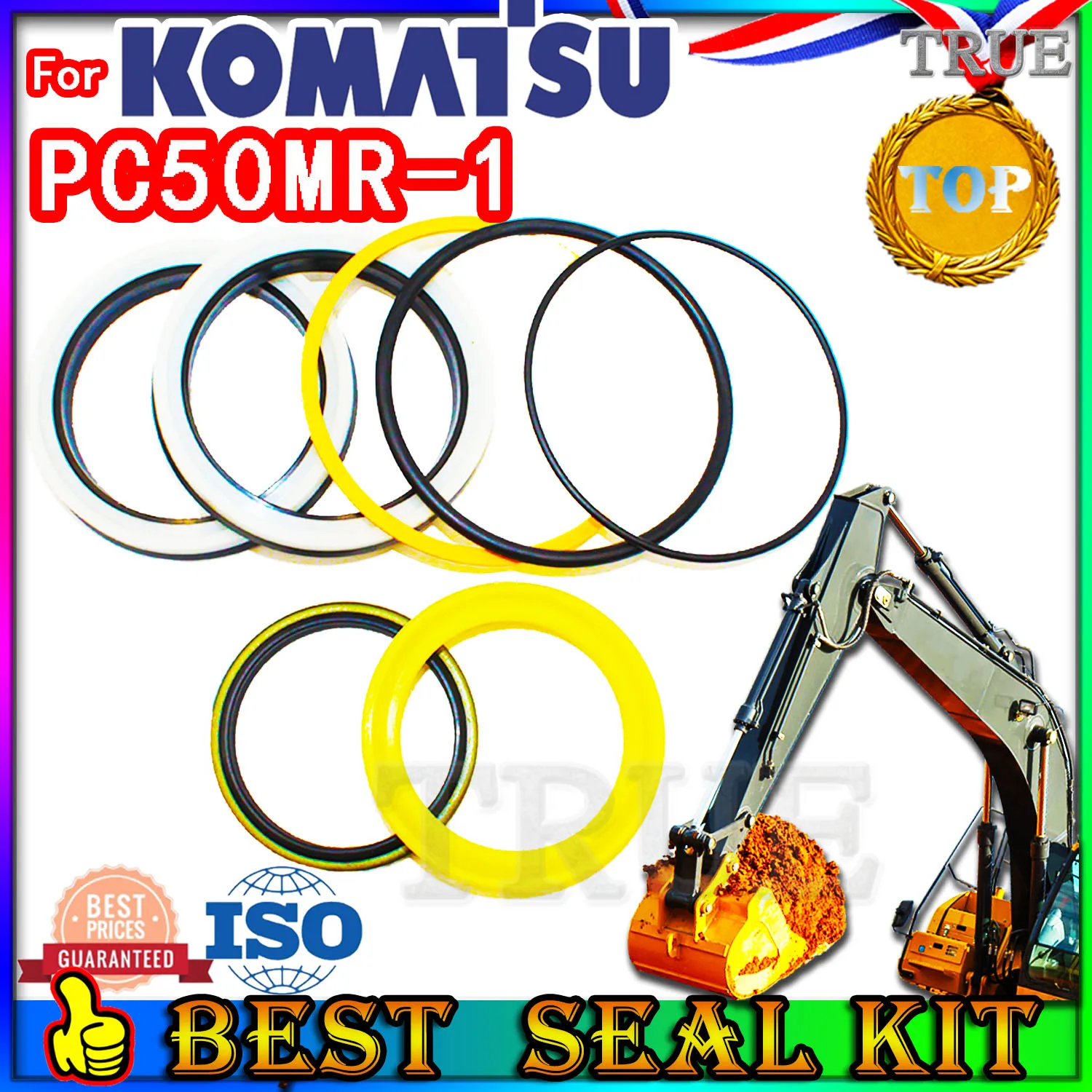 For KOMATSU PC50MR-1 Oil Seal Repair Kit Boom Arm Bucket Excavator Hydraulic Cylinder PC50MR 1 adjuster POSITIONING Backhoe type