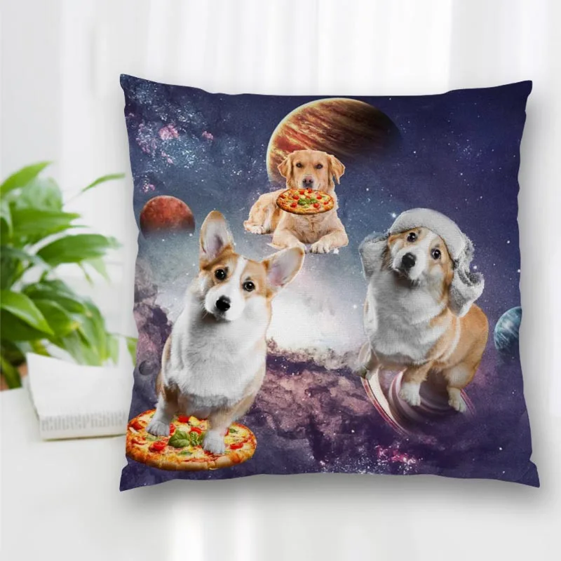 Cushion Funny Dog Waves Cover Throw Pillow Case Cushion For Sofa/Home/Car Decor Zipper Custom PillowCase 9.29