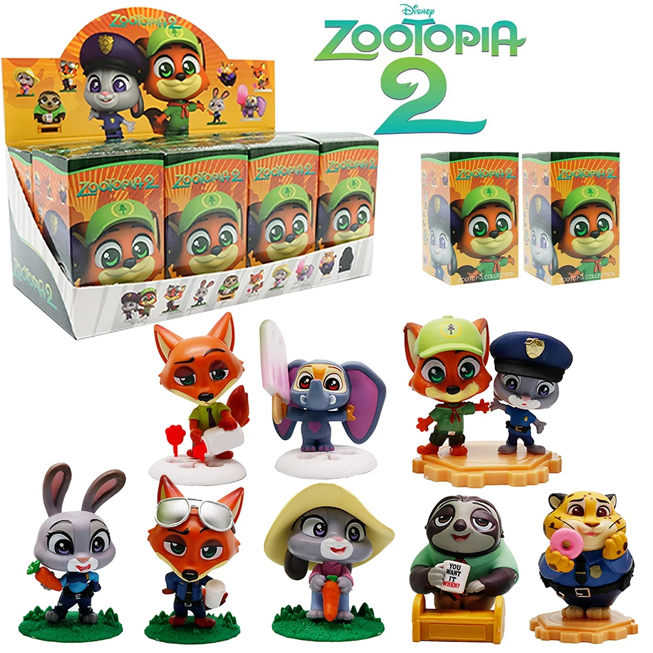 

8. сумасшедшие животные, слепая коробка, фигурки Ника и Джуди, плюшевые игрушки, модные коллекционные украшения для стола, подарки и игрушки для детей