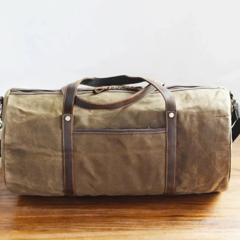 حقيبة سفر قابلة للطي ذات سعة كبيرة ومقاومة للماء وحقيبة كتف محمولة للياقة البدنية في الهواء الطلق