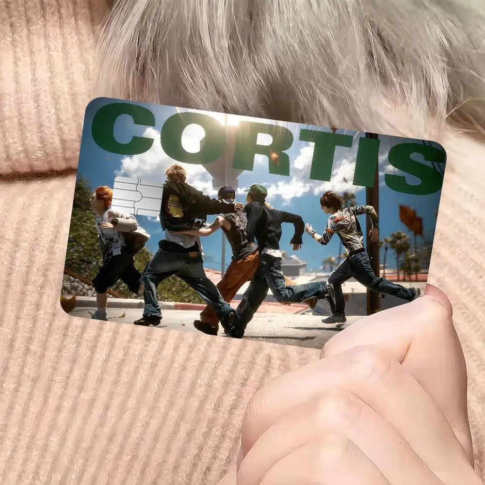 Hot Boy Band Cortis Bath Anime Spend Or Save Funny Shell On Off Ultra Thin No Fade Sticker Skin Cover Film For Debit Credit Card