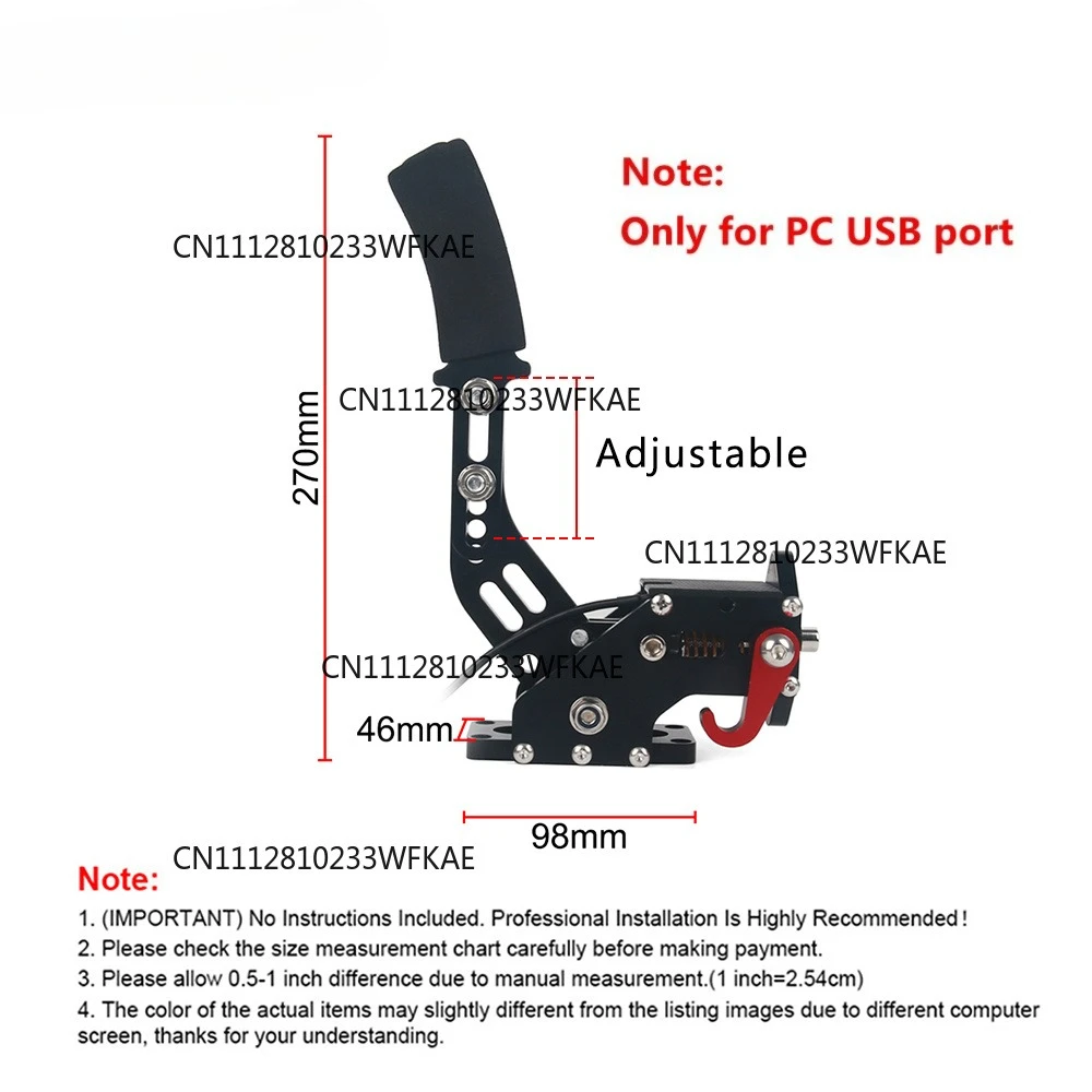 Brake System USB Handbrake For Logitech G29/G27/G25 PC Hall Sensor Rally SIM Racing Games T300 T500