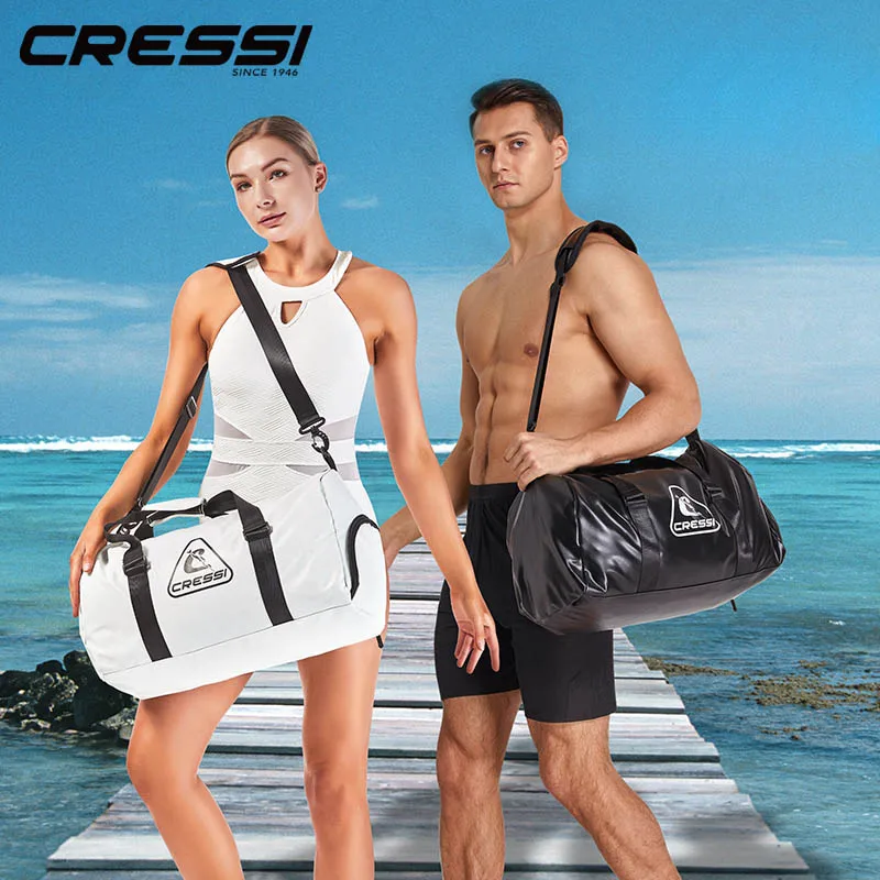 

Cressi Swimming Bag Waterproof Gym Bag Sports Dry Wet Separation Diving Drifting Big Capacity Men Women