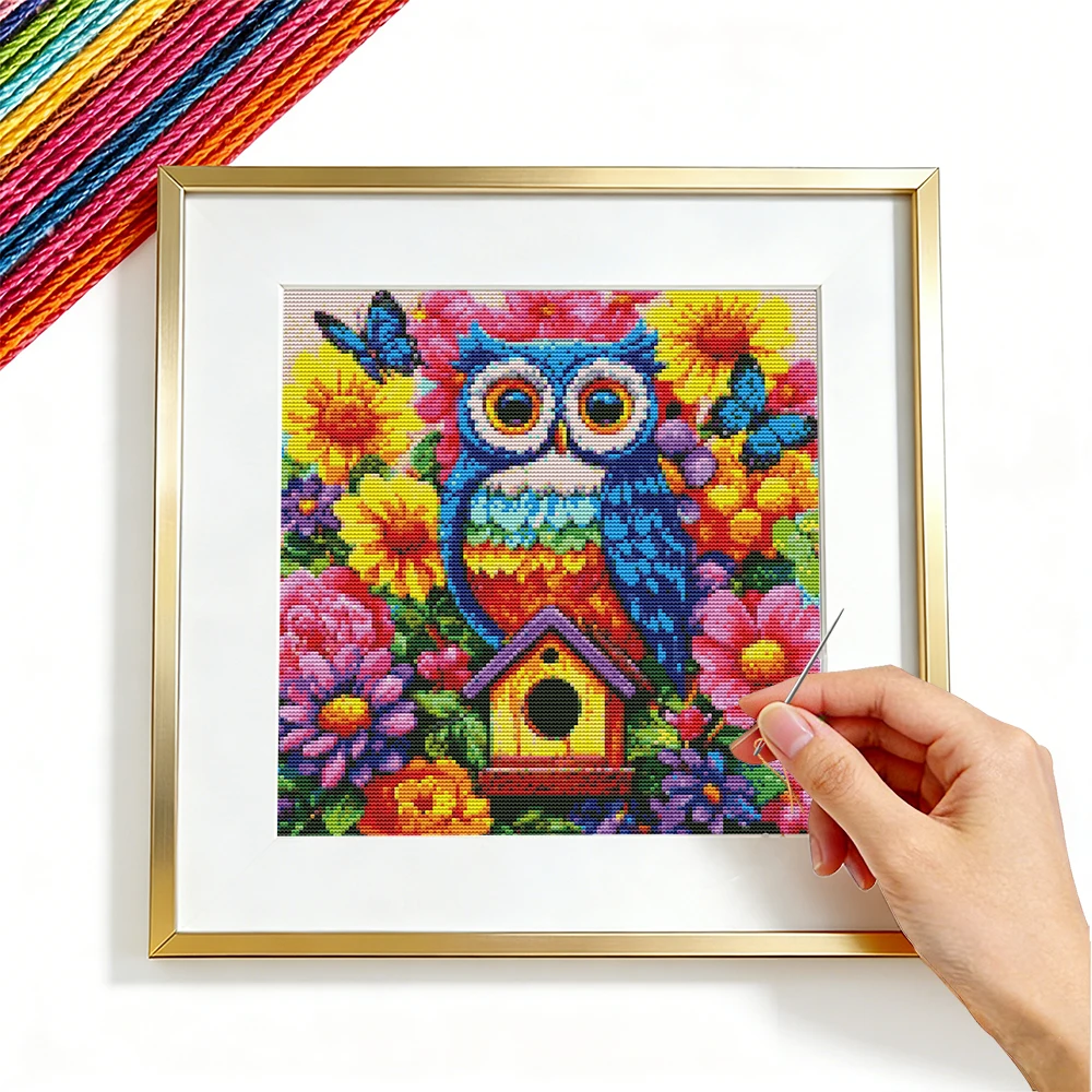 Embroidery Guide Paper - 11CT Çapraz Nokta Nakış Baykuş Hayvan