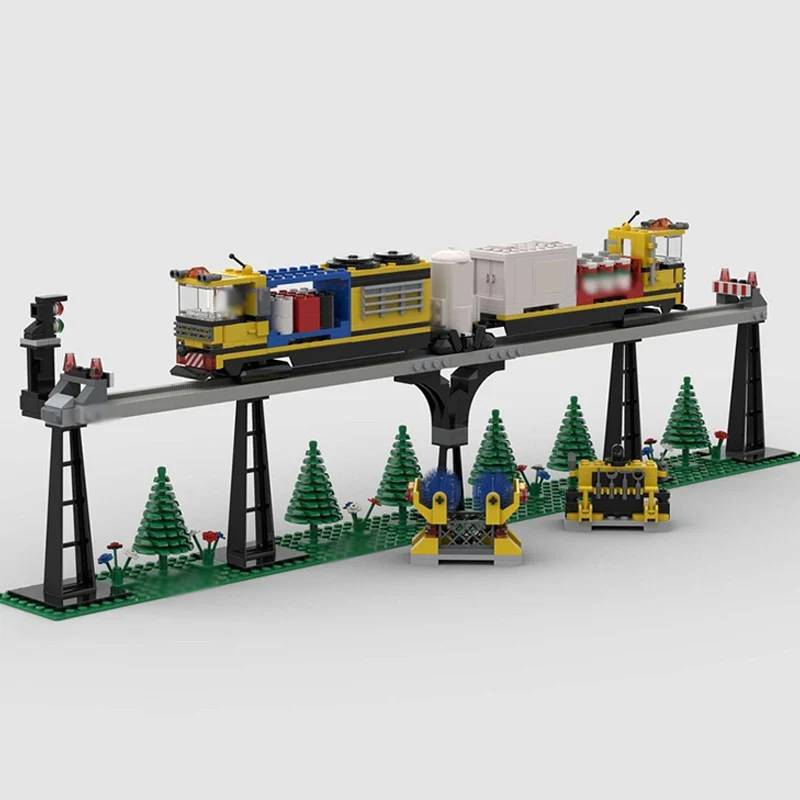 نموذج سيارة المدينة MOC قوالب بناء الطوب محرك يعمل البضائع وحدات التكنولوجيا الأطفال هدايا العيد تجميع اللعب البدلة #2