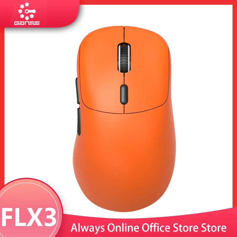 ganss wireless mode gaming mouse 4k paw3395 sensor leve rgb ergonomico office pc gamer mac win presentes flx3 01