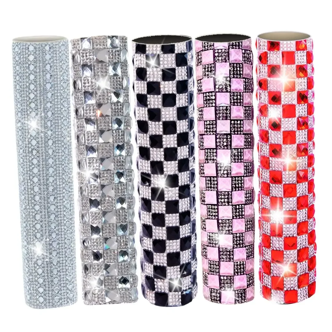 Square Gemstone Decor Wireless Microphone Cover Red,Black,Colorful Design for Stage Party TV Programs and Various Events