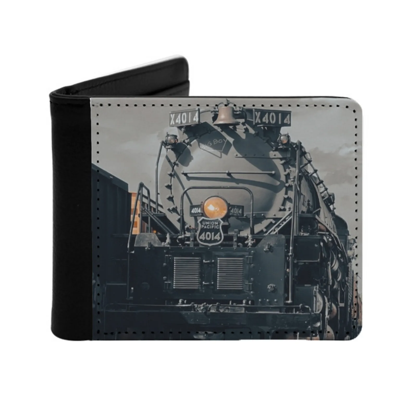 

Union Pacific Big Boy 4014 Men Wallets Card Man Wallet Short Purse Bi-Fold Personalized Purses Steam Locomotive Train Union