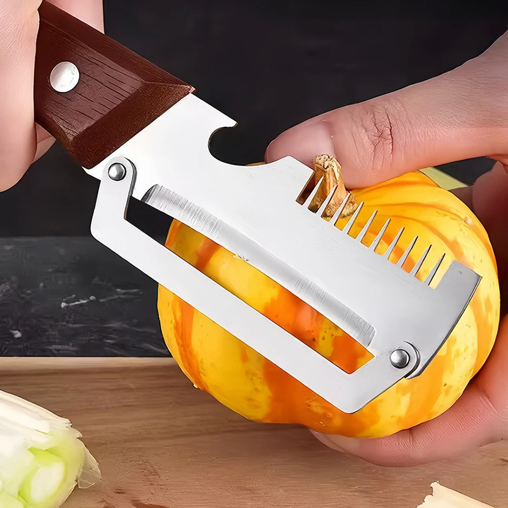 1/2Pcs Kitchen-Specific Peeler MultiFunction Stainless Steel Vegetable Peeler For Cut Onions Fruit Melon Sugarcane Scraping Tool