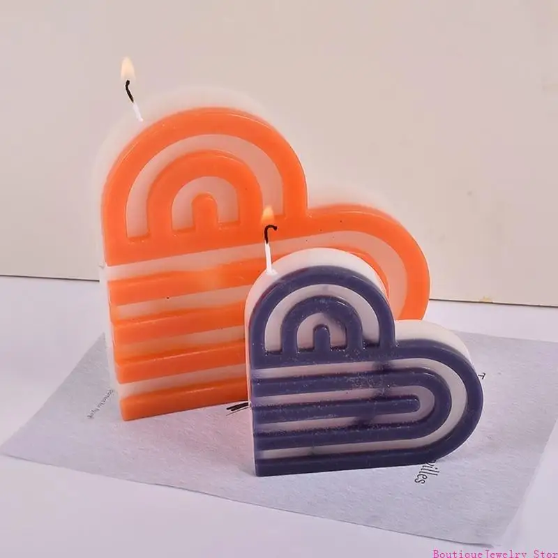 

E1PE Heart Cups Mat Resin Molds DIY Crystal Epoxy Resin Molds Heart Moulds