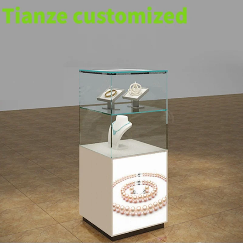 Customized-fashion glass showcase jewellery showroom jewelry display counter used jewelry showcases