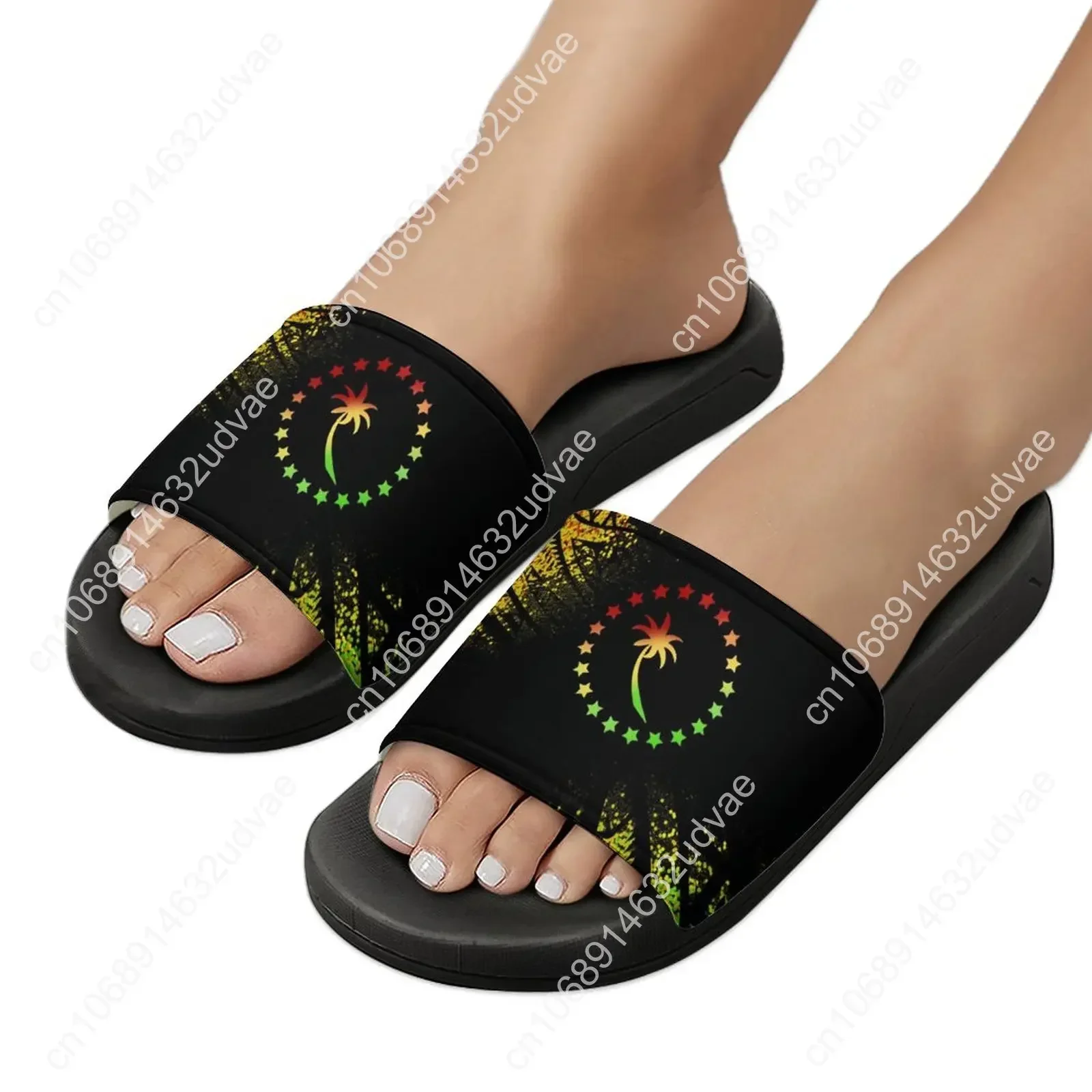 Polynesian Traditional Tribe Men Women Beach Sandals Bathroom Slippers New Print Adult Home Indoor Slippers Summer Custom