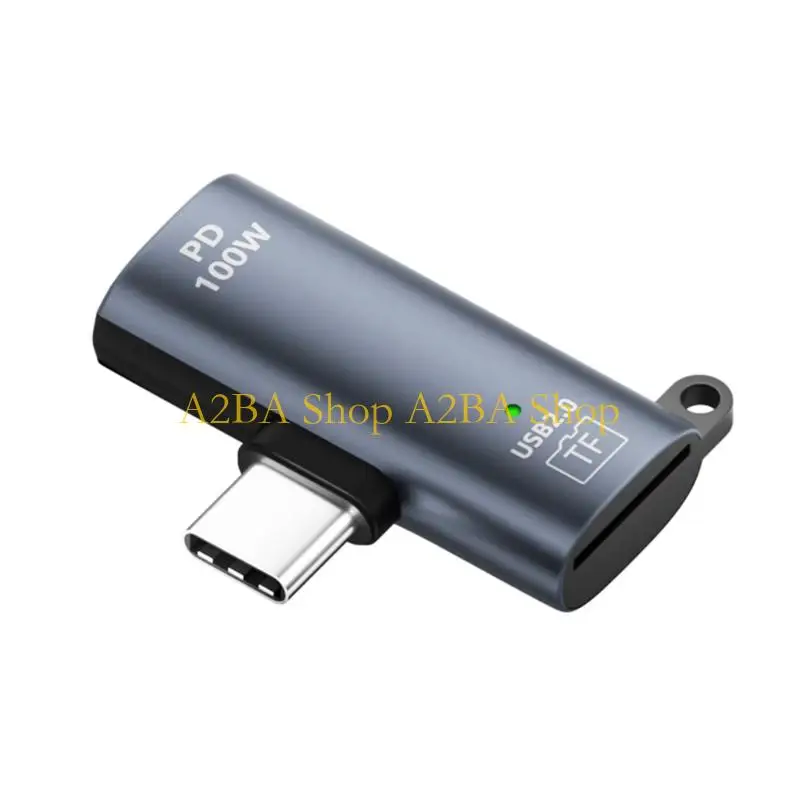 A2BA Aluminum Memory Card Reader Type C Card Reader for TF Card Reader Adapter