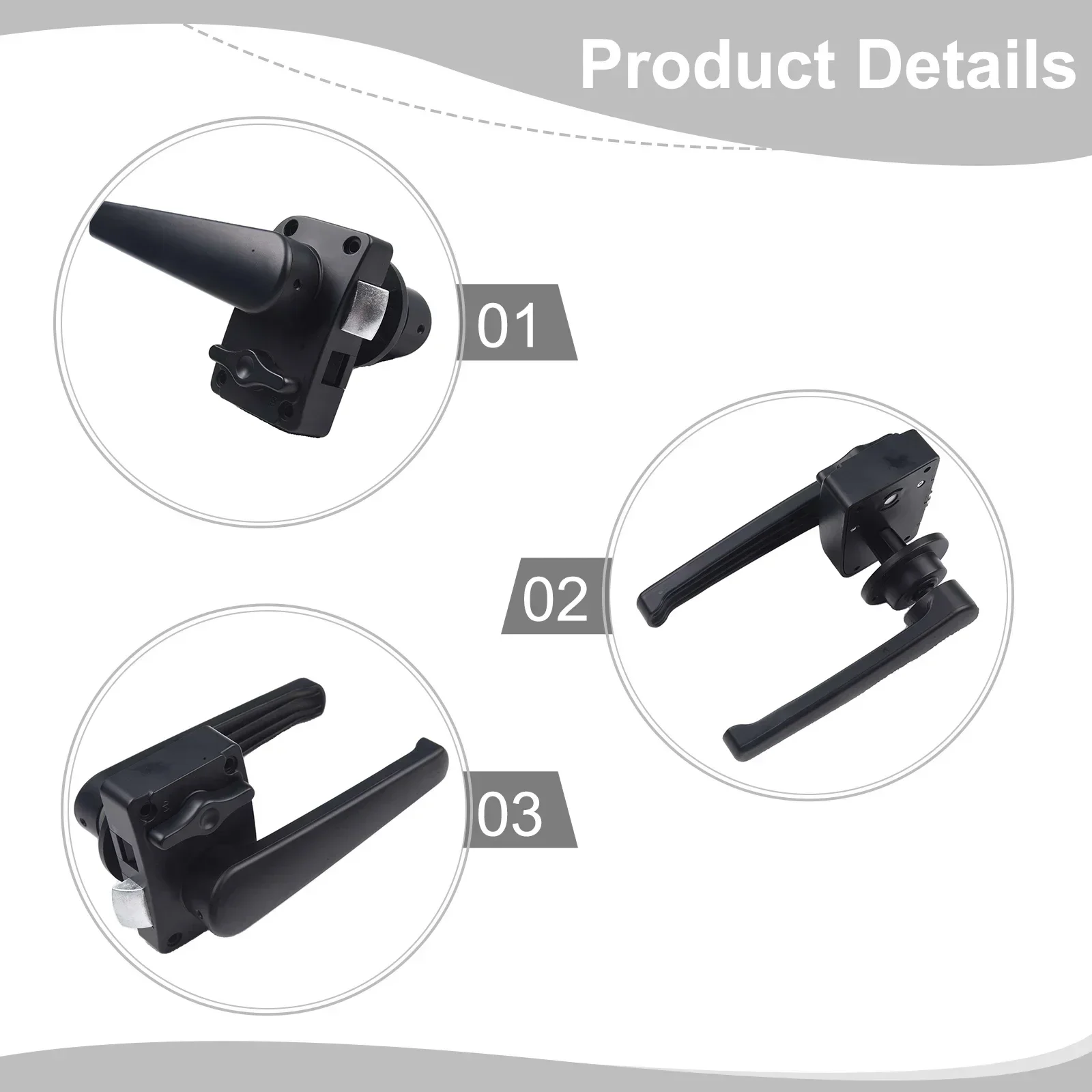 

Handle Lever Latch Door Lock Zinc Alloy Elegant And Strong Protection Fit Keyless And Convenient Package Content