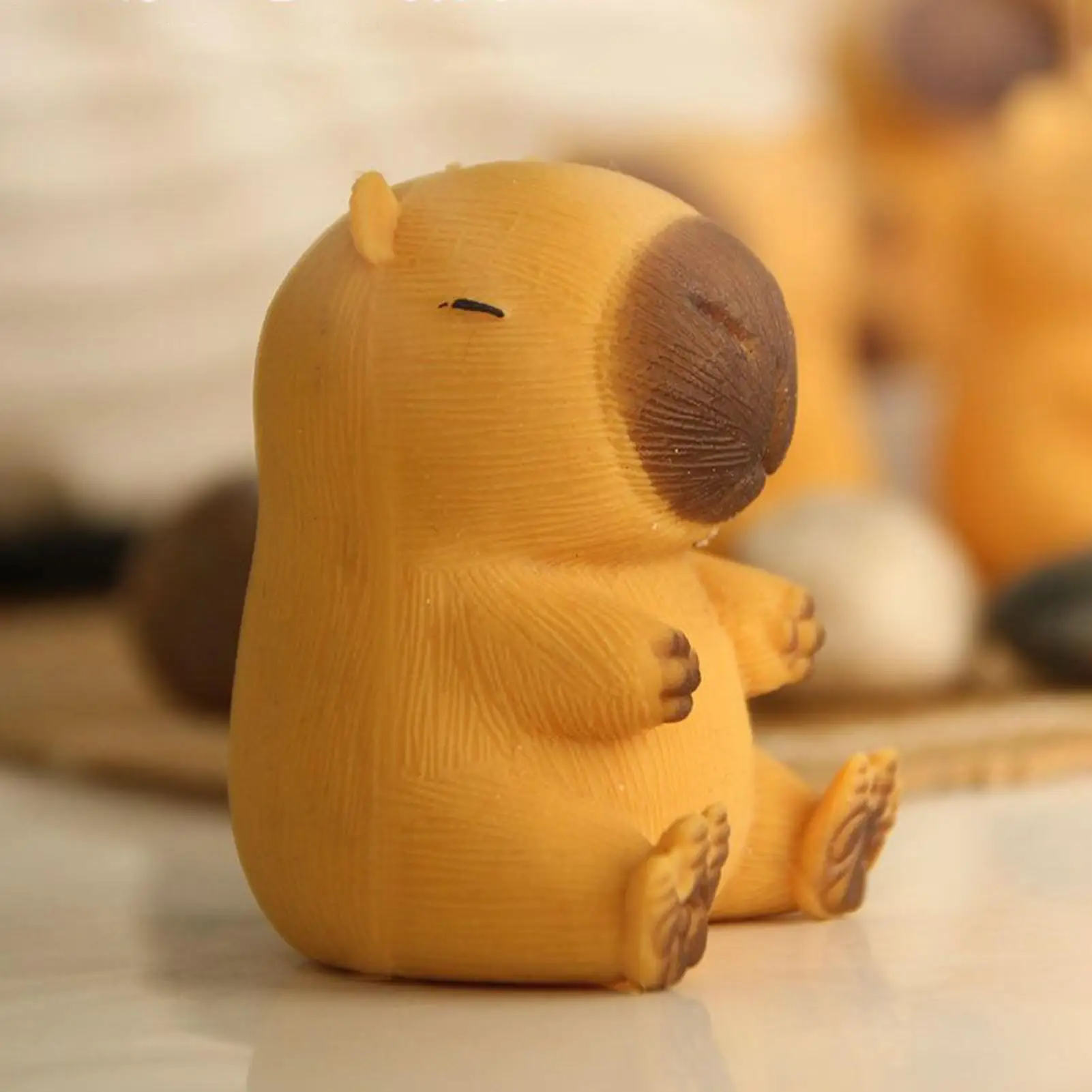 لعبة ضغط بطيئة الارتداد على شكل كابيبارا بني لطيف، ألعاب ضغط كرتونية على شكل حيوانات لتخفيف التوتر والضغط للأطفال، أفضل هدية