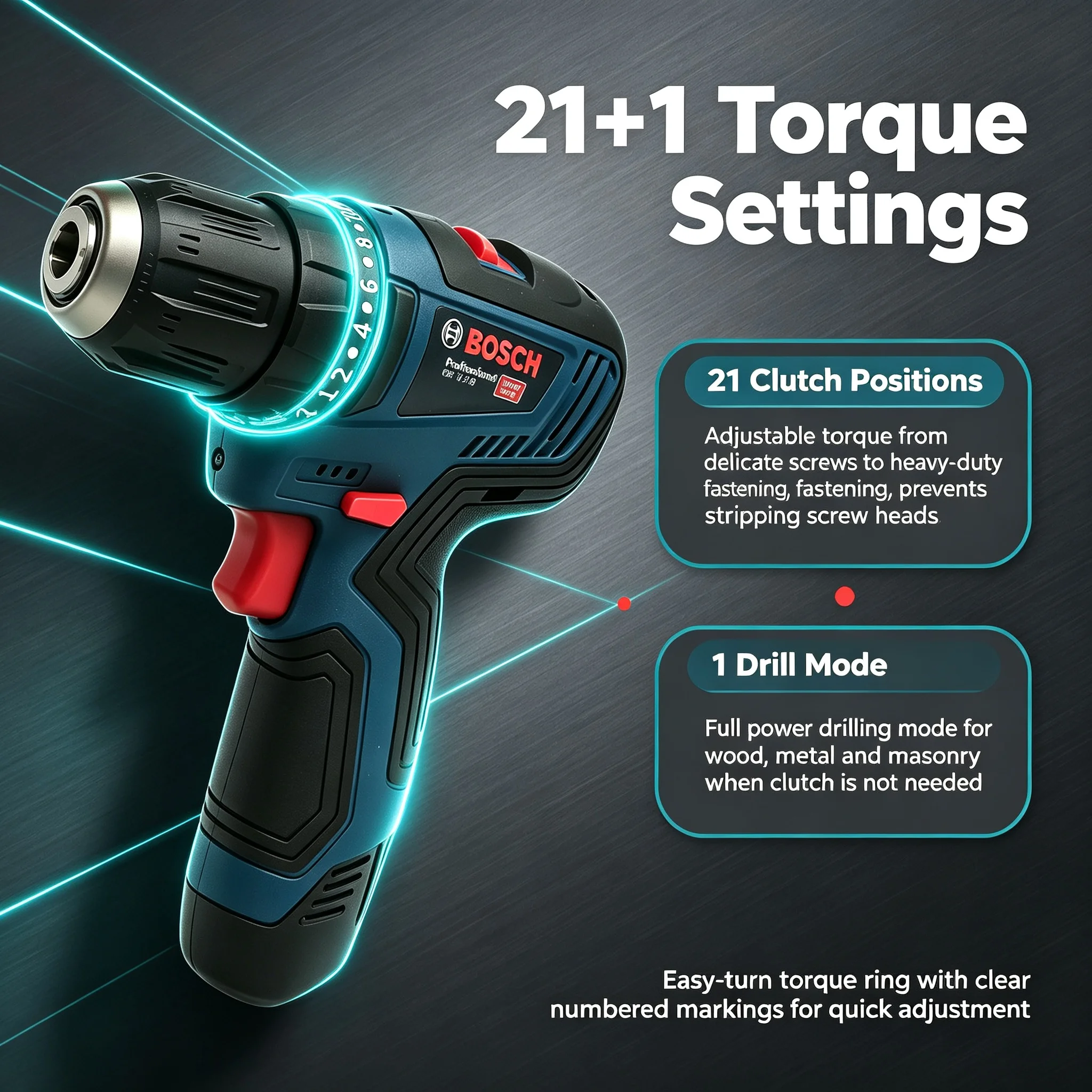 Bosch-GSB-12v-30 Professional Electric Drill, Cordless Driver, Heavy Duty, Multifunctional, Household, Screwdriver, DIY
